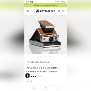 POLAROID SX-70 ORIGINAL CHROME INSTANT CAMERA